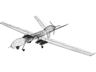 General Atomics MQ-9 Reaper UAV Drone 3D Model