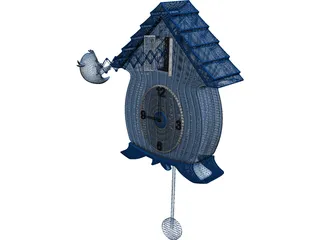 Plastic Cuckoo Clock 3D Model