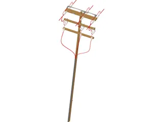 Electrical Pole 3D Model