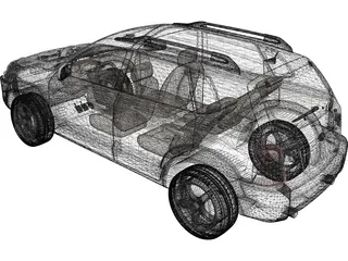 Hyundai Tucson V6 (2005) 3D Model