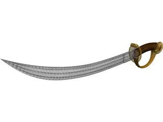 Pirate Sword 3D Model