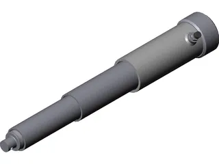 Telescopic Hydraulic Cylinder 3D Model