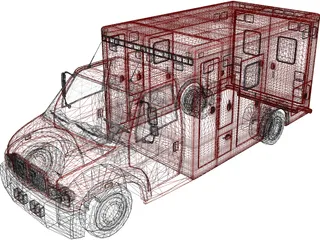 Firetruck Small 3D Model
