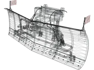 Snow Plow 3D Model