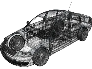 Volkswagen Passat (2004) 3D Model