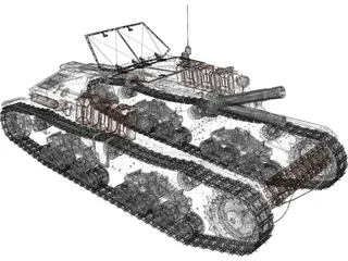 Semovente 75mm 3D Model