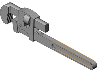 Pipe Wrench 3D Model