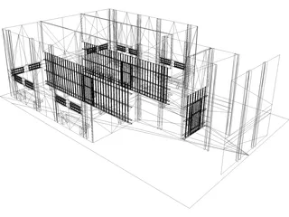 Police Holding Cell 3D Model