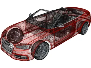 Audi S5 Convertible (2010) 3D Model