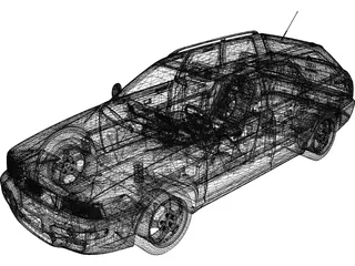 Audi 80 Avant RS2 (1994) 3D Model