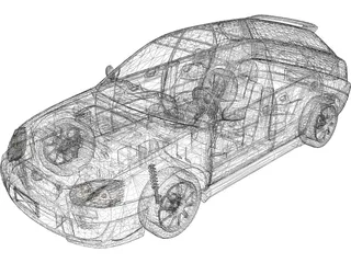 Subaru Impreza Sportwagon (2003) 3D Model