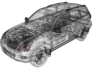 Toyota Land Cruiser Prado 120 (2010) 3D Model