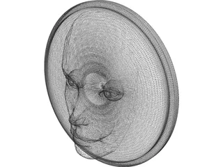 Face Disk 3D Model