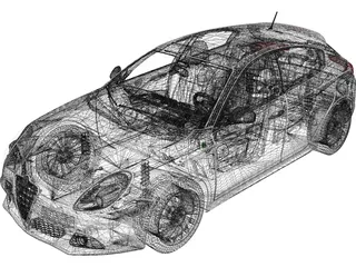 Alfa Romeo Giulietta (2010) 3D Model