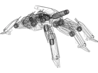 Mecha Spider 3D Model