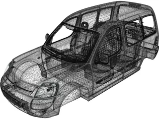 Citroen Berlingo Body 3D Model