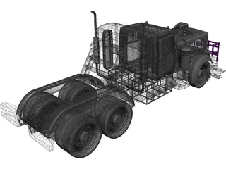 Peterbilt 359 Monster 3D Model