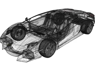 Lamborghini Aventador LP700-4 (2012) 3D Model