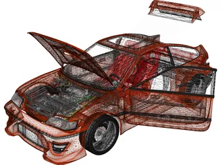 Honda CRX 3D Model