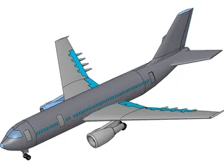 Airbus A300 3D Model