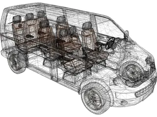 Volkswagen Multivan 3D Model