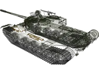 T-55AM2 3D Model