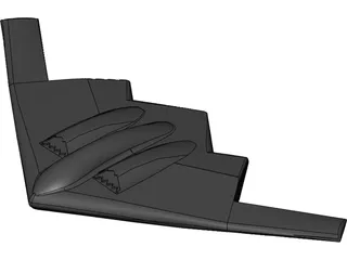 B2 Stealth Bomber 3D Model