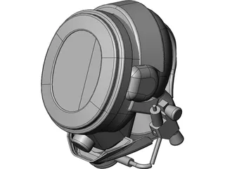 Diving Helmet 3D Model