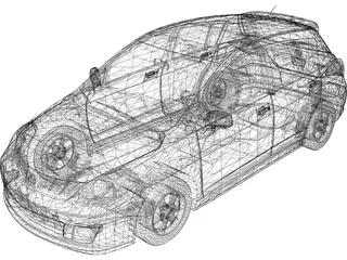 Nissan Tiida (2010) 3D Model