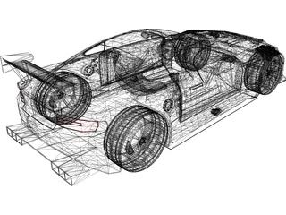 Aston Martin DBR9 3D Model