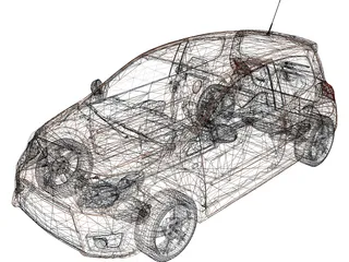 Renault Twingo (2010) 3D Model