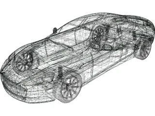 Aston Martin Rapide (2010) 3D Model