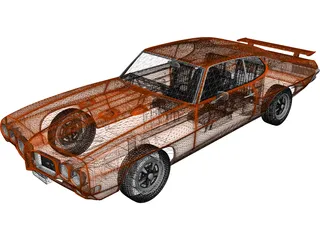 Pontiac GTO (1970) 3D Model