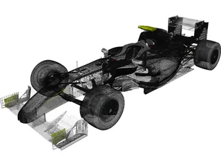 Brawn BGP 001 3D Model