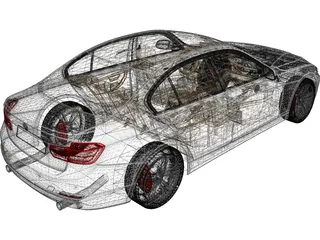 BMW 3-Series F30 335i (2012) 3D Model