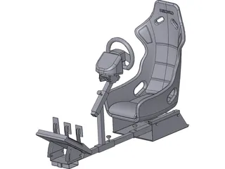 Gamer Race Seat 3D Model