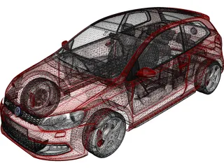 Volkswagen Polo GTi (2011) 3D Model