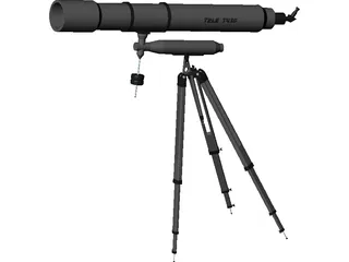 Potable Telescope T430 3D Model