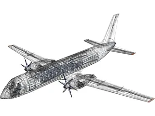 Ilyushin IL-114 3D Model