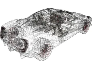 Spyker C12 Zagato 3D Model