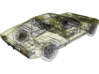 Lamborghini Miura P400 3D Model