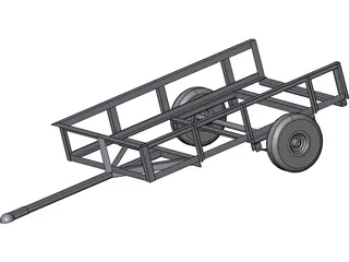 Trailer Utility 4x6 3D Model