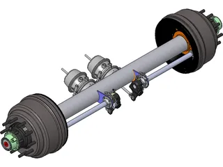 Axle Trailer 3D Model