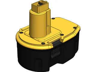 DeWALT 14.4v Battery 3D Model