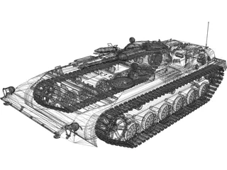 BMP Battle Infantry Vehicle 3D Model