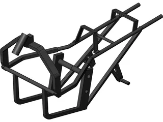 Suzuki Katana 600 Frame 3D Model