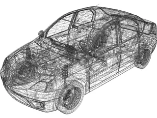 Renault/Dacia Logan (2005) 3D Model