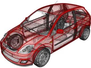 Ford Fiesta (2006) 3D Model