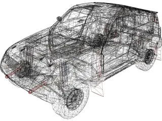 Mitsubishi Pajero EVO MPR11 3D Model