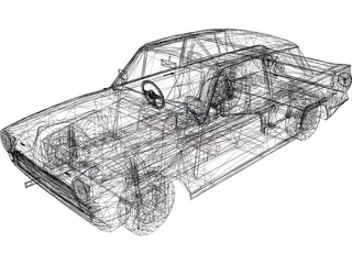 Lotus Cortina GT 3D Model